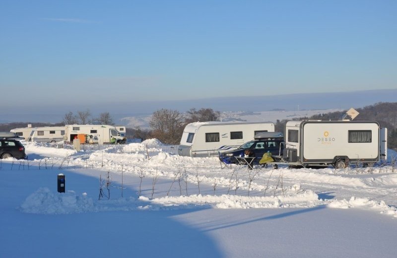 Wintercamping brilon schnee